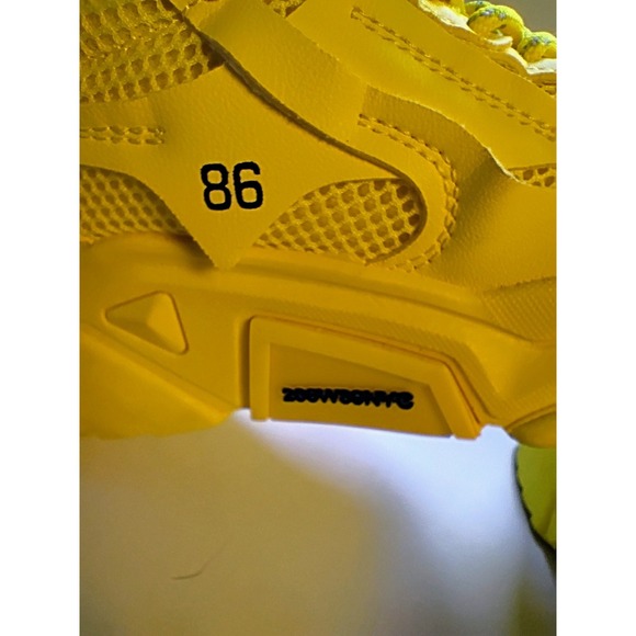 208W39NYC Womens Athletic Shoes Yellow Lace Up, Size 7 - Picture 4 of 6